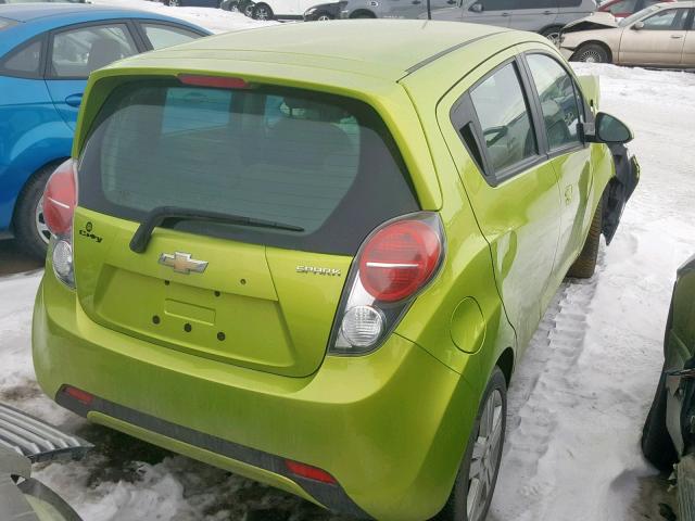 KL8CB6S93DC505582 - 2013 CHEVROLET SPARK LS GREEN photo 4