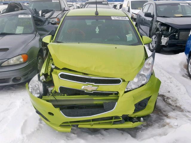 KL8CB6S93DC505582 - 2013 CHEVROLET SPARK LS GREEN photo 9