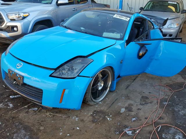 JN1AZ34D94M104349 - 2004 NISSAN 350Z COUPE BLUE photo 2