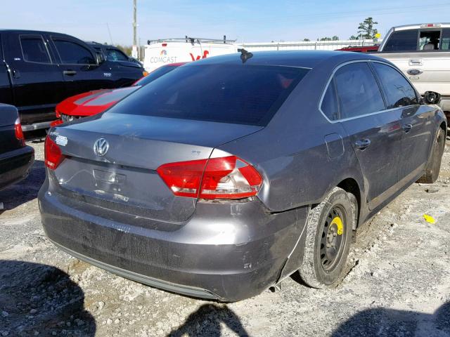 1VWBP7A36DC101955 - 2013 VOLKSWAGEN PASSAT SE GRAY photo 4