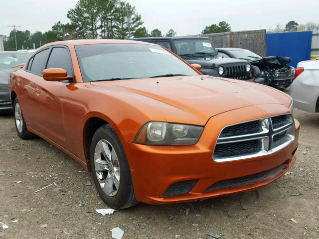 2B3CL3CG9BH614964 - 2011 DODGE CHARGER ORANGE photo 1