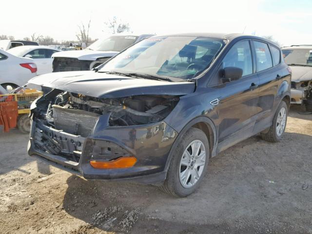 1FMCU0F79EUB70830 - 2014 FORD ESCAPE S BLACK photo 2