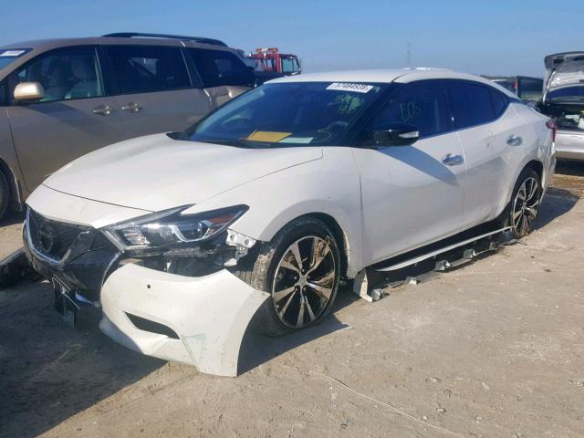 1N4AA6AP8JC364186 - 2018 NISSAN MAXIMA 3.5 WHITE photo 2