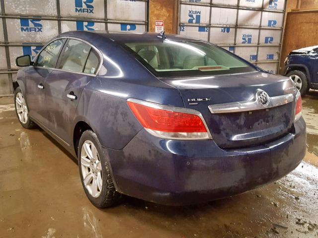 1G4GD5EG4AF301547 - 2010 BUICK LACROSSE C BLUE photo 3