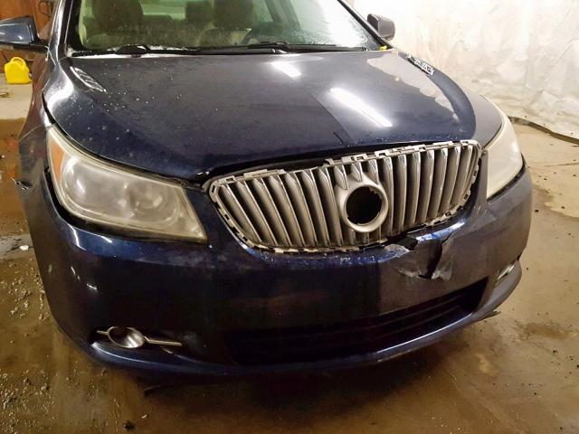 1G4GD5EG4AF301547 - 2010 BUICK LACROSSE C BLUE photo 9