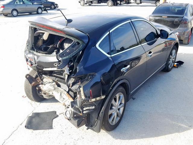 JN1AJ0HRXBM850477 - 2011 INFINITI EX35 BASE BLACK photo 4