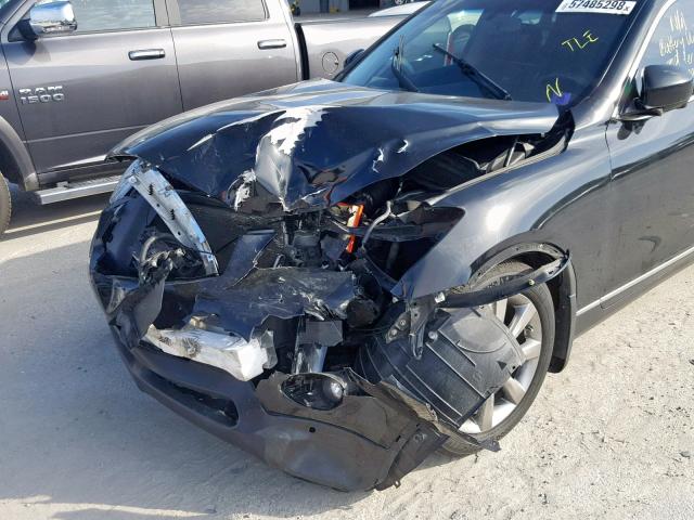 JN1AJ0HRXBM850477 - 2011 INFINITI EX35 BASE BLACK photo 9