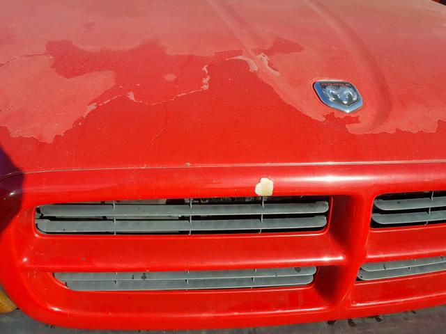 1B7FL26X61S271023 - 2001 DODGE DAKOTA RED photo 9