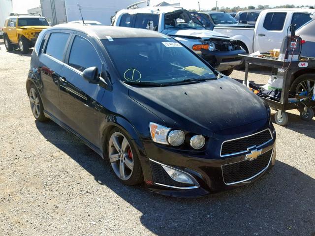 1G1JH6SB0E4109730 - 2014 CHEVROLET SONIC RS BLACK photo 1