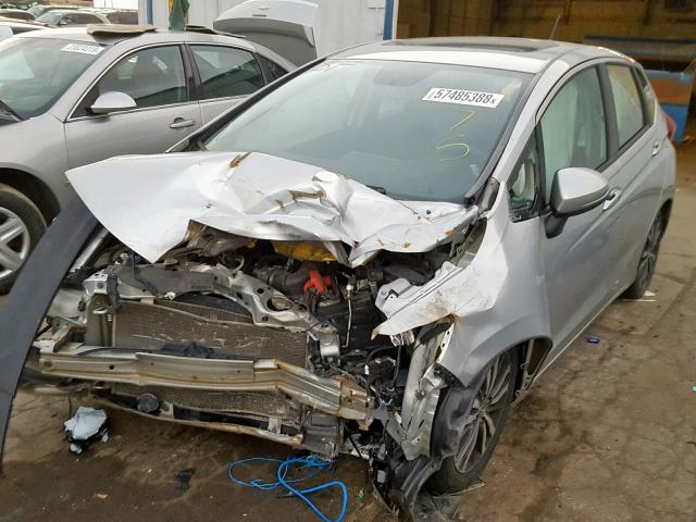 3HGGK5H85FM775675 - 2015 HONDA FIT EX SILVER photo 2