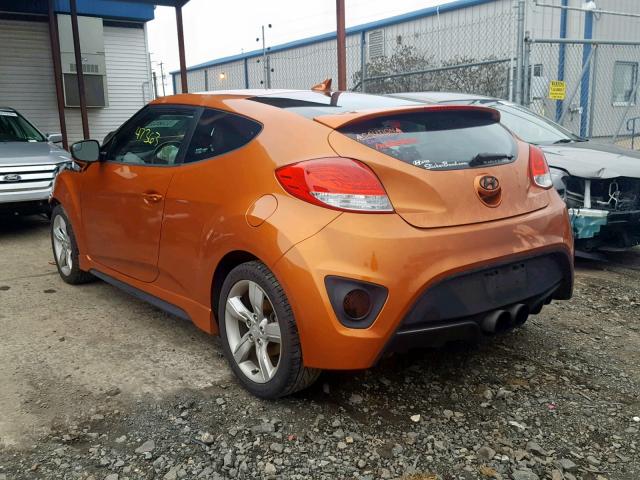 KMHTC6AE0FU226327 - 2015 HYUNDAI VELOSTER T ORANGE photo 3