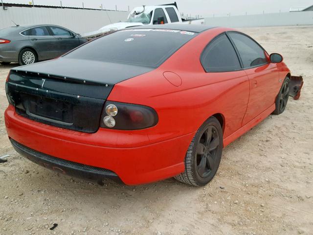 6G2VX12U05L455533 - 2005 PONTIAC GTO RED photo 4