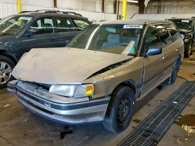 4S4BJ63CXM7921228 - 1991 SUBARU LEGACY L TAN photo 2