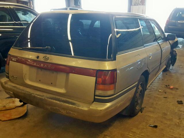 4S4BJ63CXM7921228 - 1991 SUBARU LEGACY L TAN photo 4