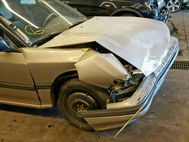 4S4BJ63CXM7921228 - 1991 SUBARU LEGACY L TAN photo 9