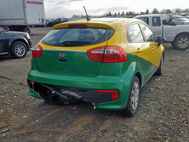 KNADM5A38H6013757 - 2017 KIA RIO LX TWO TONE photo 4