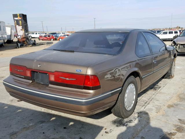 1FAPP6049KH131891 - 1989 FORD THUNDERBIR BROWN photo 4