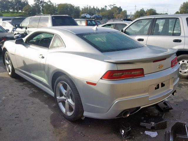 2G1FK1EJXF9242975 - 2015 CHEVROLET CAMARO 2SS SILVER photo 3