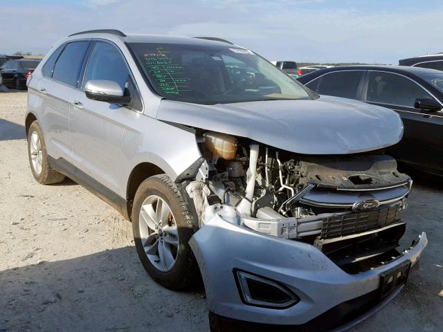 2FMTK3J87FBC07100 - 2015 FORD EDGE SEL SILVER photo 1