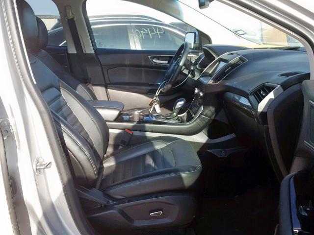 2FMTK3J87FBC07100 - 2015 FORD EDGE SEL SILVER photo 5