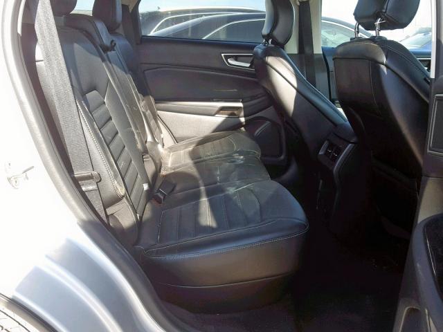 2FMTK3J87FBC07100 - 2015 FORD EDGE SEL SILVER photo 6