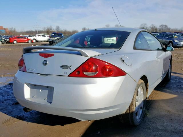 1ZWFT61L1X5631150 - 1999 MERCURY COUGAR V6 SILVER photo 4