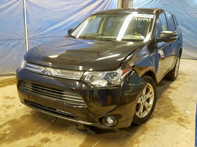 JA4AZ3A35EZ012159 - 2014 MITSUBISHI OUTLANDER BLACK photo 2