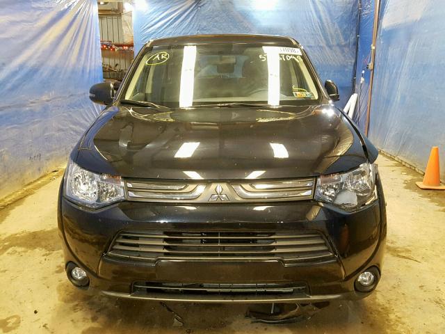 JA4AZ3A35EZ012159 - 2014 MITSUBISHI OUTLANDER BLACK photo 9