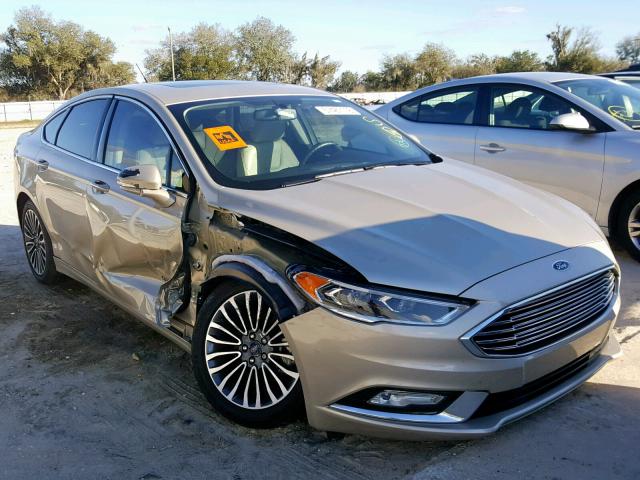 3FA6P0RU0HR188192 - 2017 FORD FUSION TIT GOLD photo 1