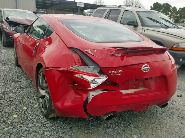 JN1AZ4EH0FM442569 - 2015 NISSAN 370Z BASE RED photo 3