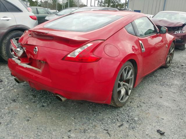 JN1AZ4EH0FM442569 - 2015 NISSAN 370Z BASE RED photo 4