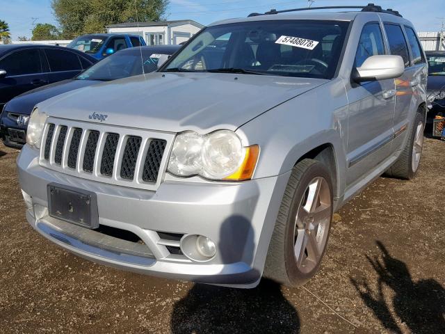 1J8HR78368C144316 - 2008 JEEP GRAND CHER SILVER photo 2