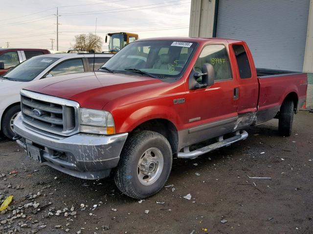 1FTSX31P53EB46208 - 2003 FORD F350 SRW S MAROON photo 2