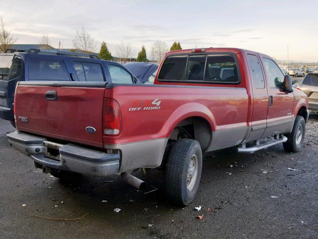 1FTSX31P53EB46208 - 2003 FORD F350 SRW S MAROON photo 4