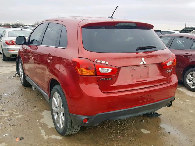 4A4AP4AU6DE002569 - 2013 MITSUBISHI OUTLANDER BURGUNDY photo 3