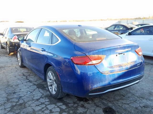 1C3CCCAB7FN743731 - 2015 CHRYSLER 200 LIMITE BLUE photo 3