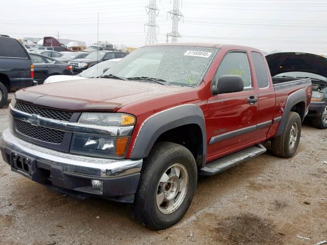 1GCDT196648110483 - 2004 CHEVROLET COLORADO RED photo 2