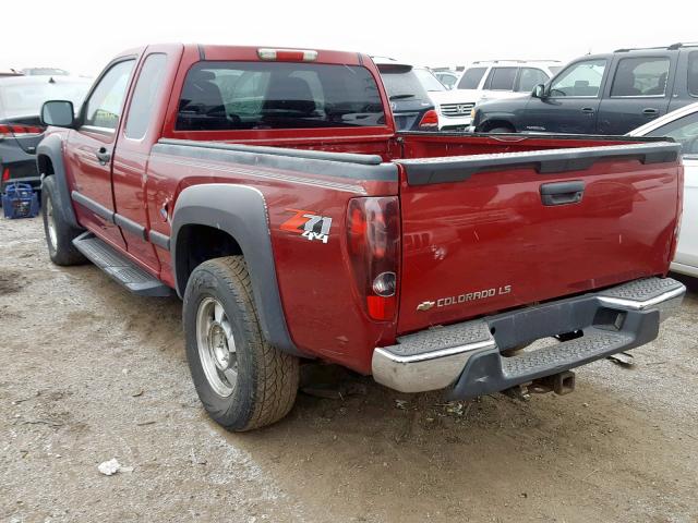 1GCDT196648110483 - 2004 CHEVROLET COLORADO RED photo 3