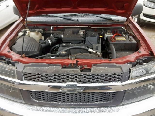 1GCDT196648110483 - 2004 CHEVROLET COLORADO RED photo 7