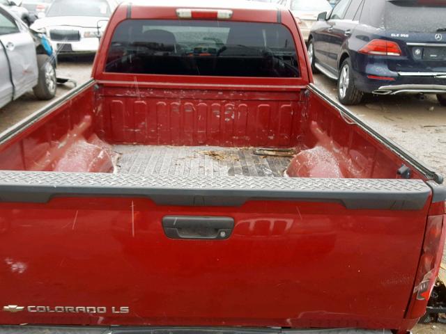 1GCDT196648110483 - 2004 CHEVROLET COLORADO RED photo 9