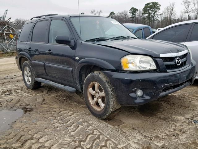 4F2CZ04136KM05496 - 2006 MAZDA TRIBUTE S BLACK photo 1