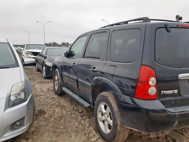 4F2CZ04136KM05496 - 2006 MAZDA TRIBUTE S BLACK photo 3