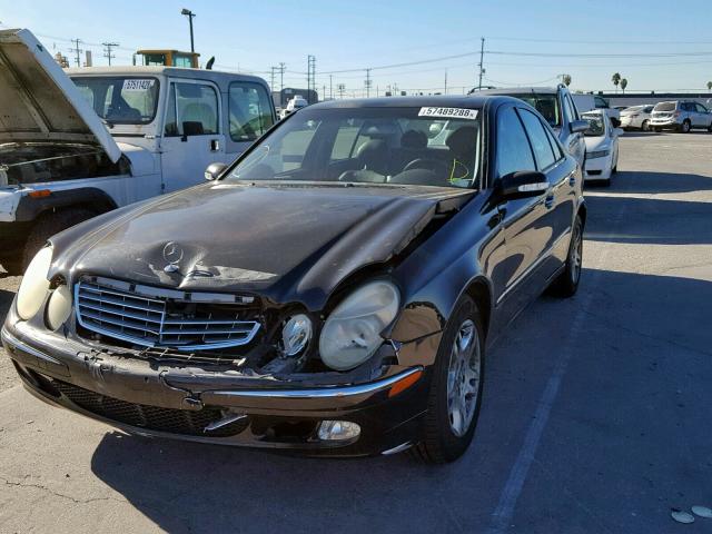 WDBUF65J94A506302 - 2004 MERCEDES-BENZ E 320 BLACK photo 2