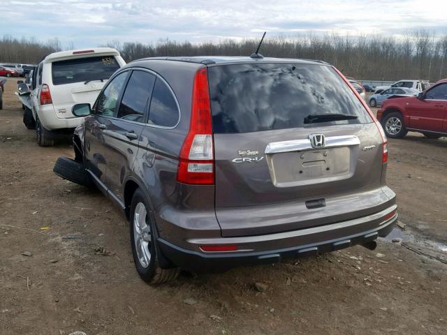 5J6RE4H74BL041650 - 2011 HONDA CR-V EXL GRAY photo 3