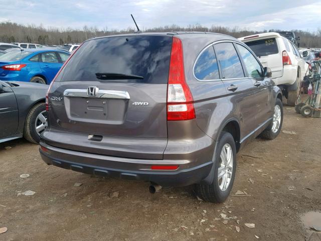 5J6RE4H74BL041650 - 2011 HONDA CR-V EXL GRAY photo 4