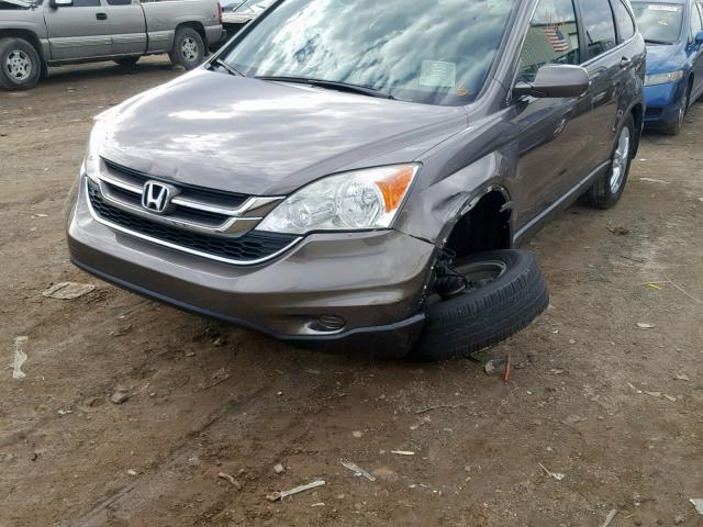 5J6RE4H74BL041650 - 2011 HONDA CR-V EXL GRAY photo 9