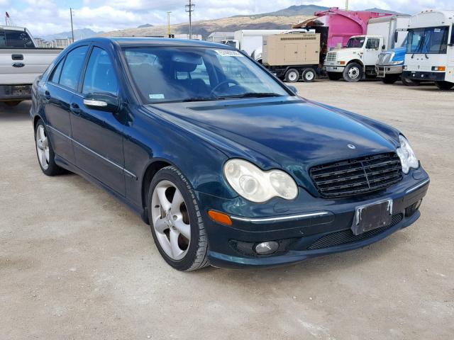 WDBRF40J35F699505 - 2005 MERCEDES-BENZ C 230K SPO GREEN photo 1