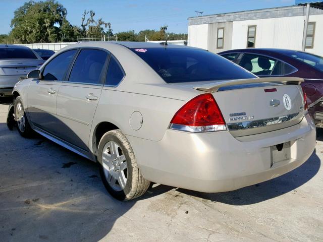 2G1WB5EKXB1324102 - 2011 CHEVROLET IMPALA LT TAN photo 3