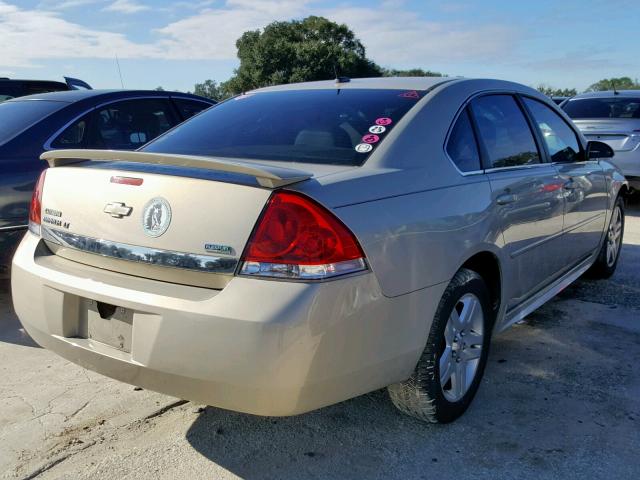 2G1WB5EKXB1324102 - 2011 CHEVROLET IMPALA LT TAN photo 4