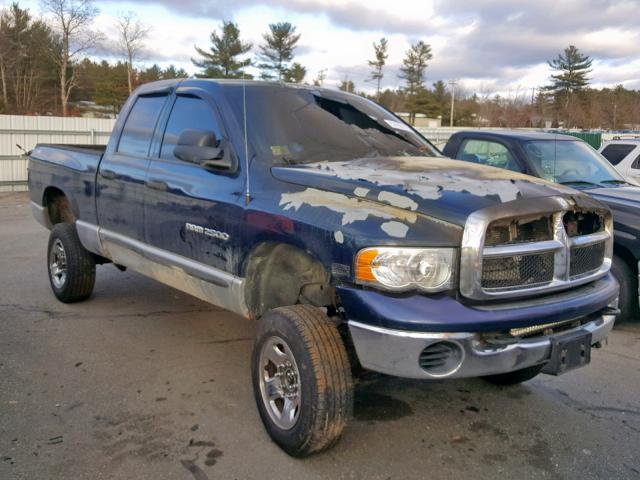 1D7KU28DX4J152731 - 2004 DODGE RAM 2500 S BLUE photo 1